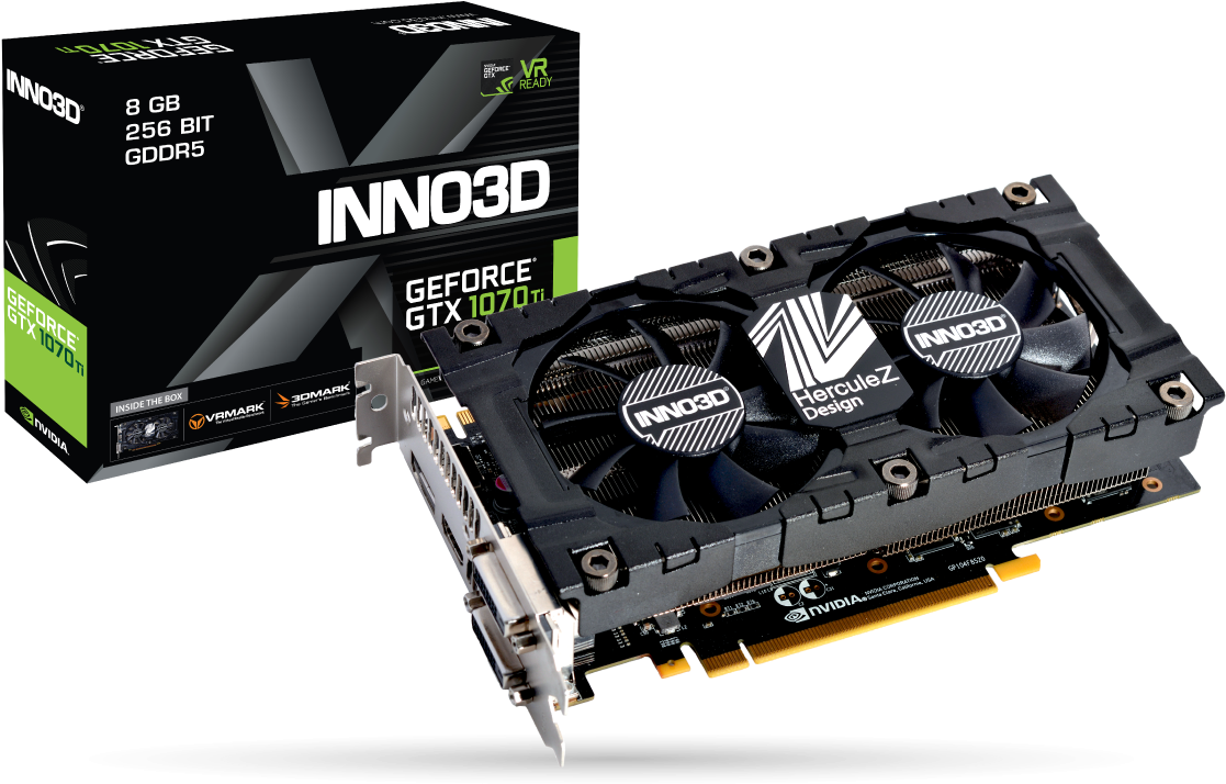 Inno3d Geforce Gtx 1070 Ti (1140x721), Png Download