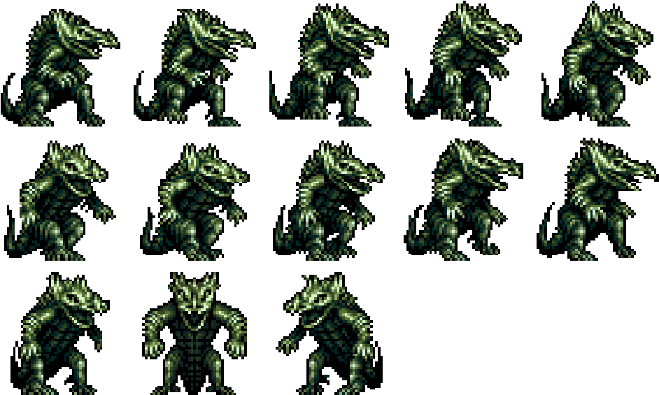 Monster Sprite Sheet Png (960x576), Png Download