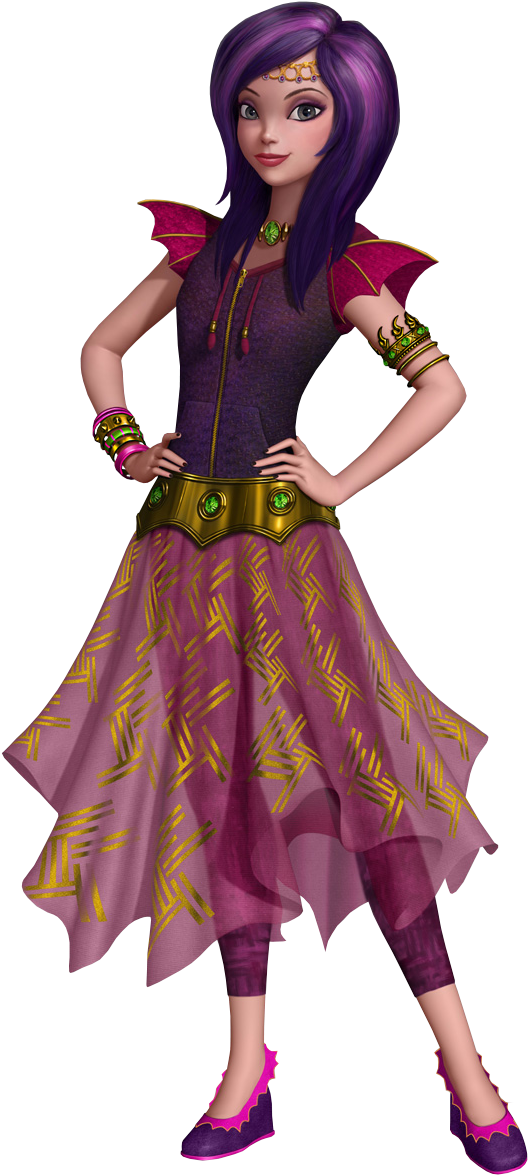 Images Of Mal From Descendants - Descendant Evie Wicked World (572x1210), Png Download