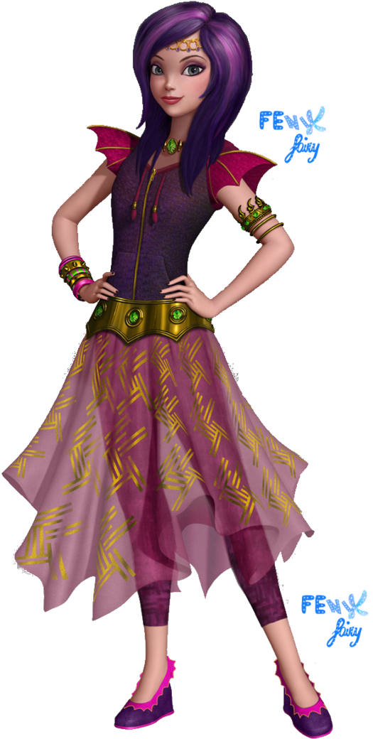 Descendants Apple Clipart - Descendants Mal Genie Chic (708x1129), Png Download