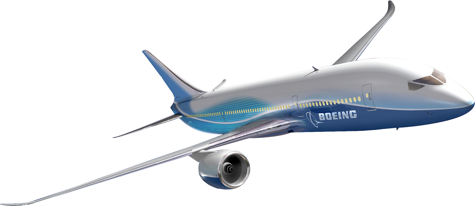 Boeing Png Photo - Transparent Background Plane Png (2082x939), Png Download