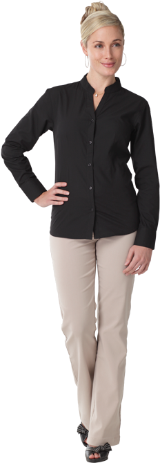 Barista Blouse Long Sleeve - Blouse (700x700), Png Download