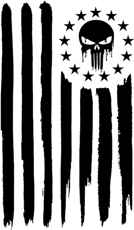 Punisher Flag - Punisher Skull Flag (500x500), Png Download