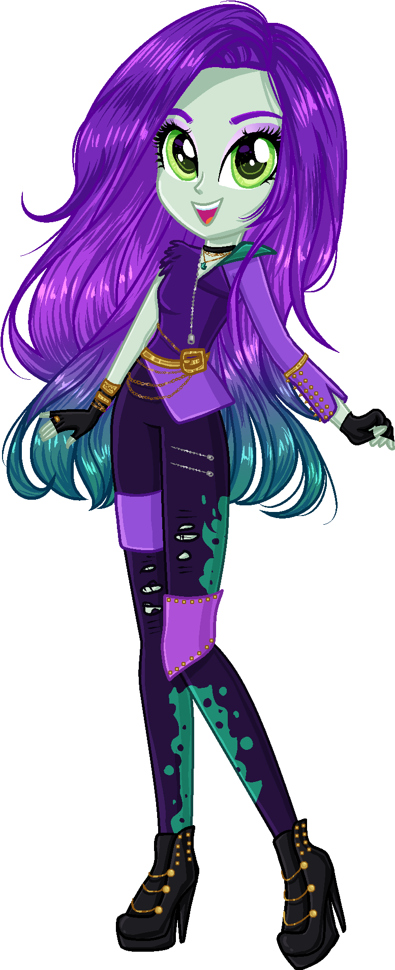 Gihhbloonde, Descendants, Equestria Girls, Equestria - My Little Pony: Equestria Girls (824x1944), Png Download
