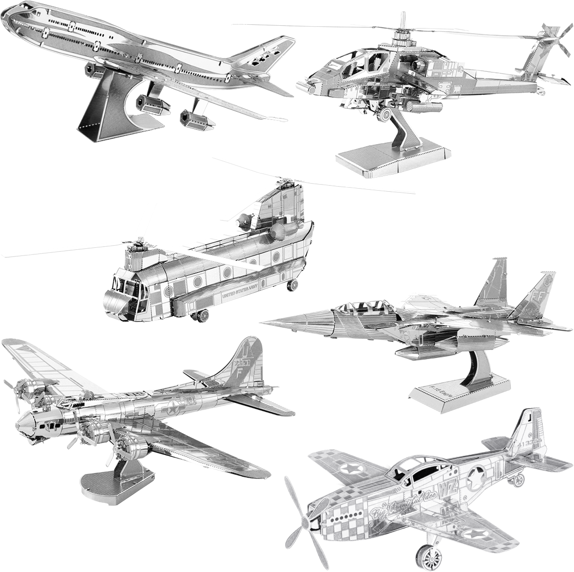 Picture Of Set Boeing - Fascinations Mms091 Metal Earth B-17 Flying Fortress (1200x1200), Png Download