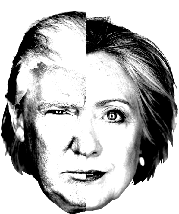 Compare As Propostas De Hillary E Trump - Sketch (620x733), Png Download