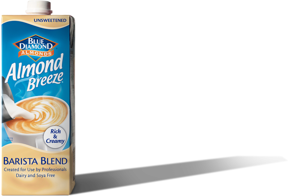 Almond Breeze Barista Blend - Blue Diamond Almond (1024x694), Png Download