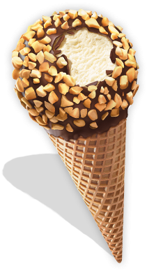 Nestle Drumstick ~ The Original Sundae Cone - Nestle Drumstick Vanilla Frozen Dairy Dessert Cones (286x430), Png Download