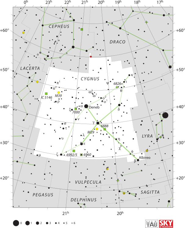 Explore Cygnus Constellation, Constellation List, And - Canes Venatici Star Map (606x745), Png Download