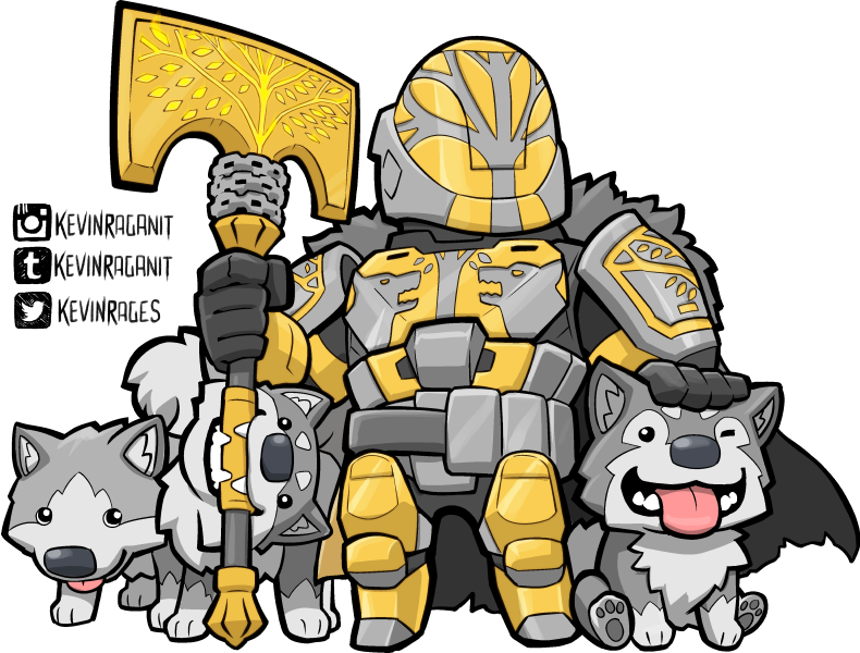 Hunter Clipart Destiny - Iron Wolves T-shirt (790x600), Png Download