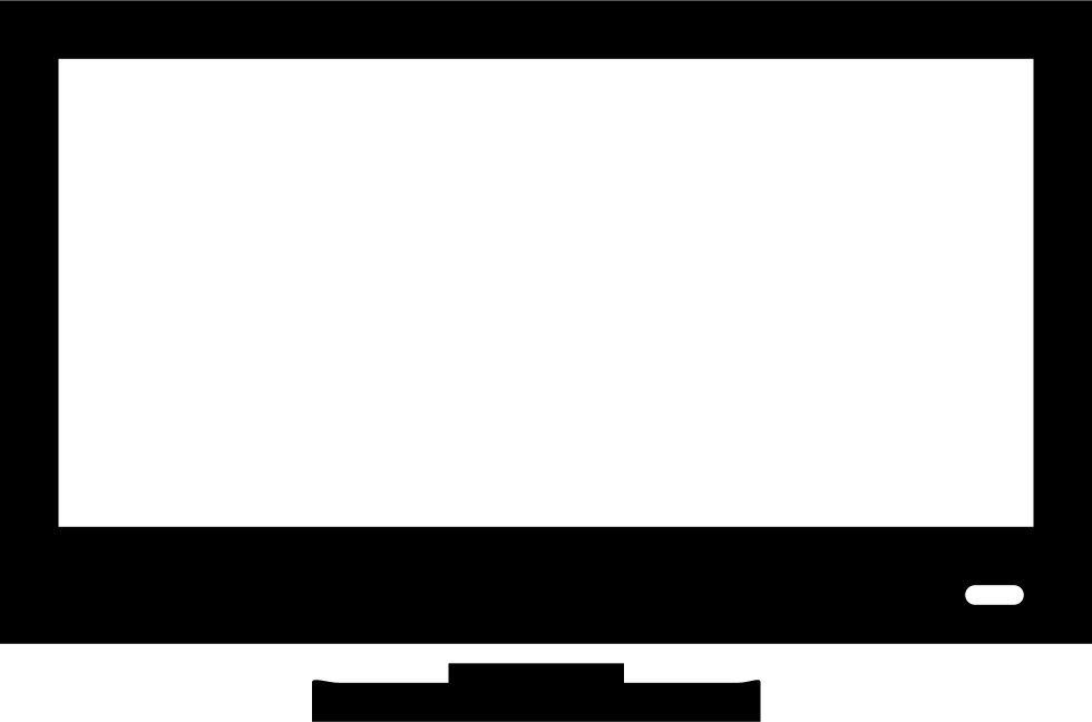 Png File - Dibujo De Pantalla Plana (980x648), Png Download