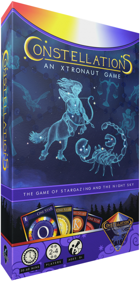 Constellations New From Xtronaut - Constellations Board Game (527x1000), Png Download