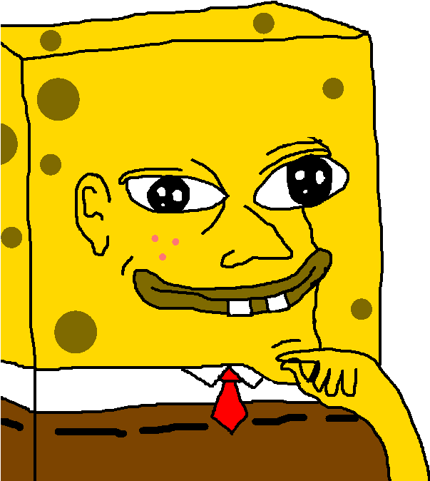 Spongebob Redhat (602x809), Png Download