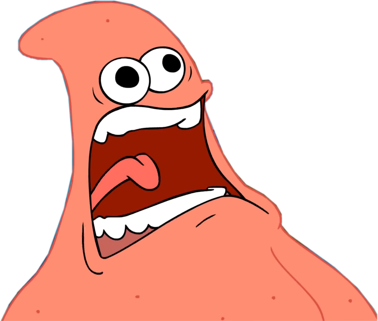 Spongebob Patrick Interesting Art Hipste Aesthetic - Art (1206x1024), Png Download