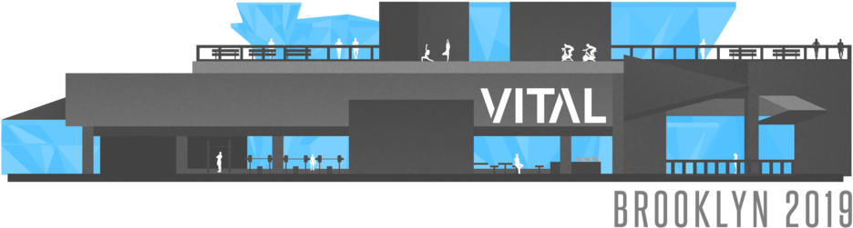 Buildingoutline2 - Vital Climbing Gym (1000x316), Png Download