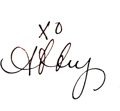 Abbey Gibb Signature Bossily Tired Girl - Abbey Signature (500x386), Png Download