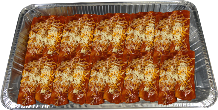 20 Enchiladas - Tray (800x400), Png Download