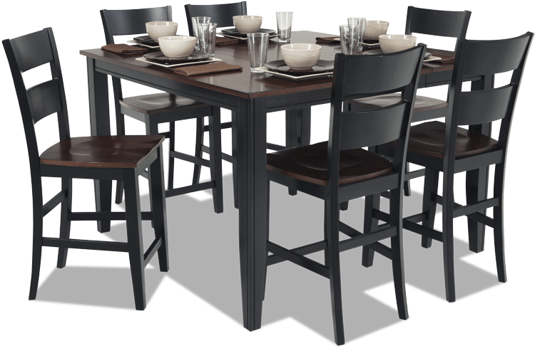 Blake 7 Piece Counter Set - Dining Room (846x534), Png Download