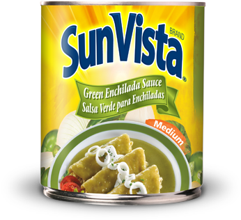 Green Enchilada Sauce Medium - Sun Vista Refried Beans 16 Oz (400x400), Png Download