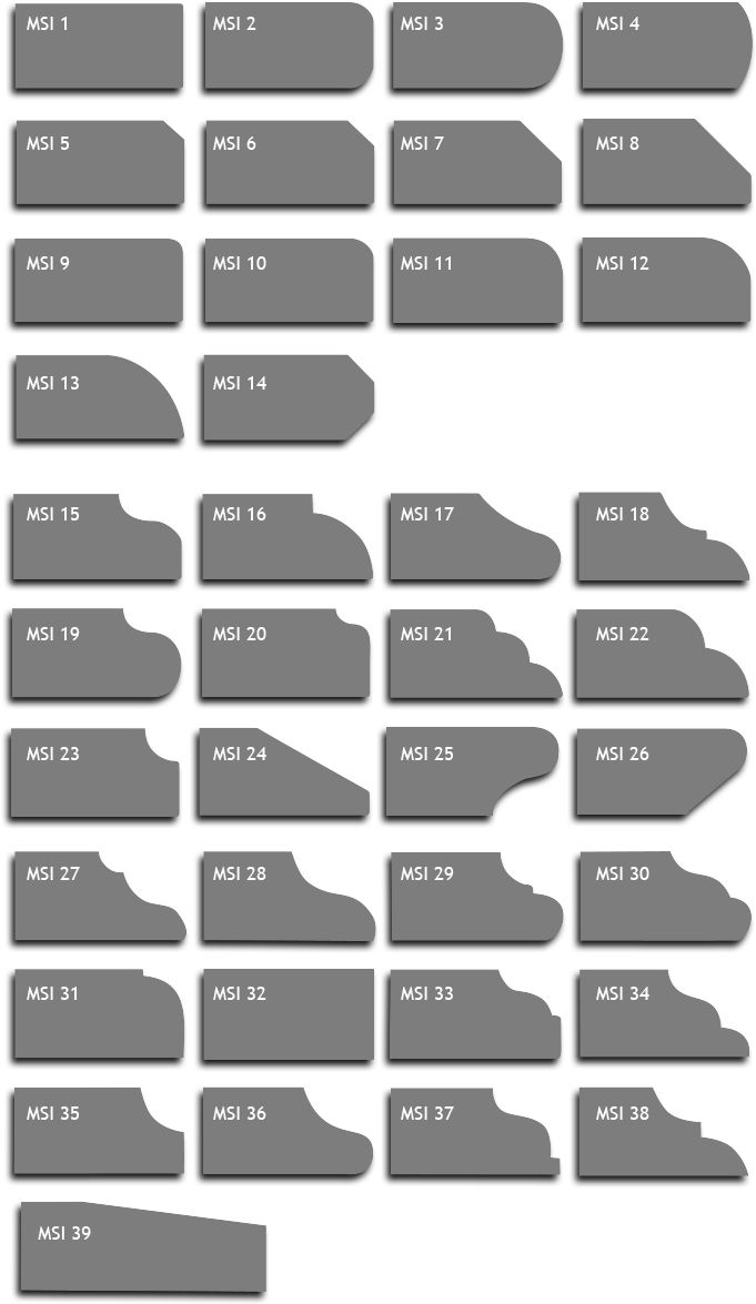 Countertop Edge Profile 1 Png - Slab Edge Profile (684x1186), Png Download