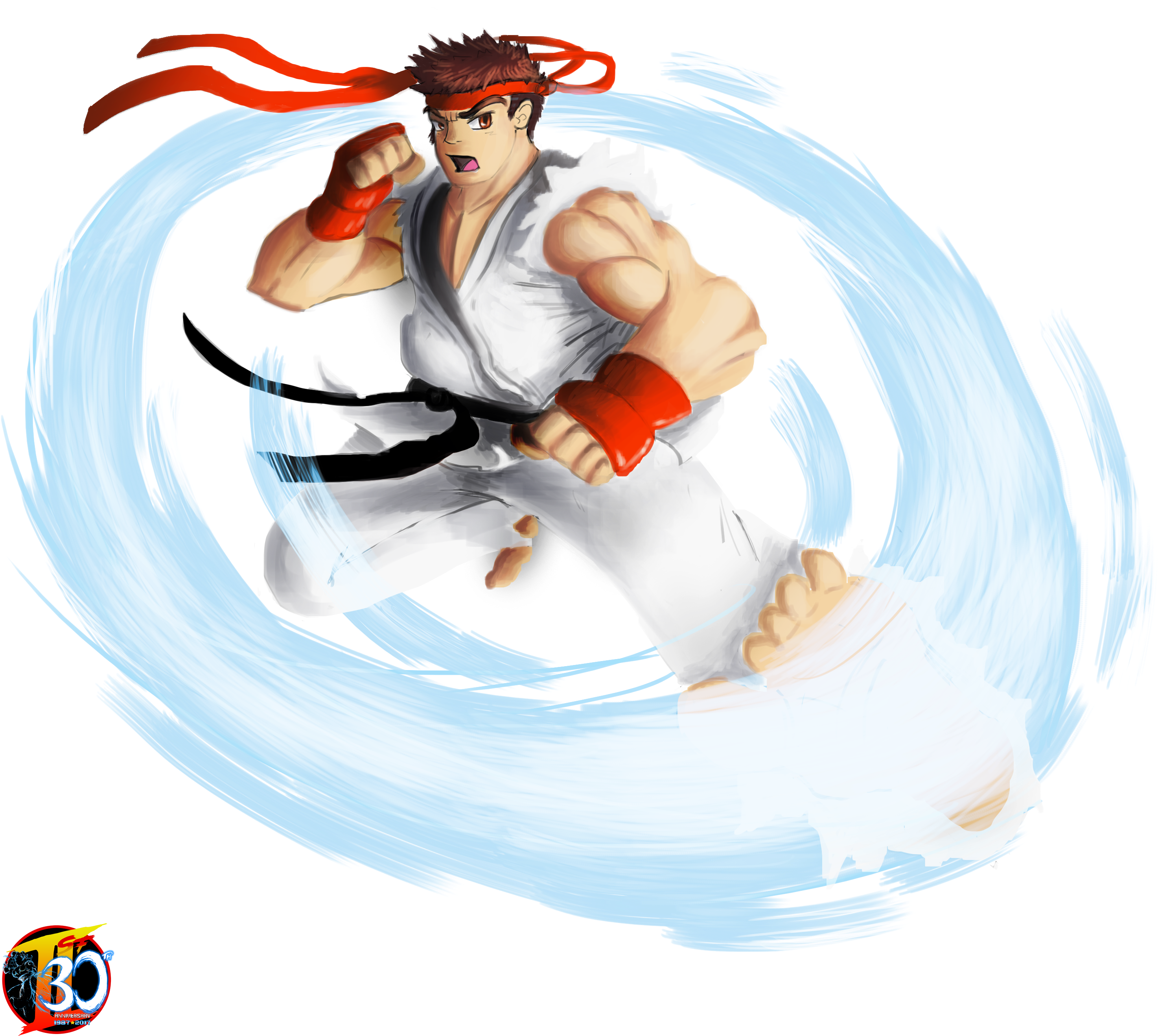 Our Street Fighter 30th Tribute (2944x2876), Png Download