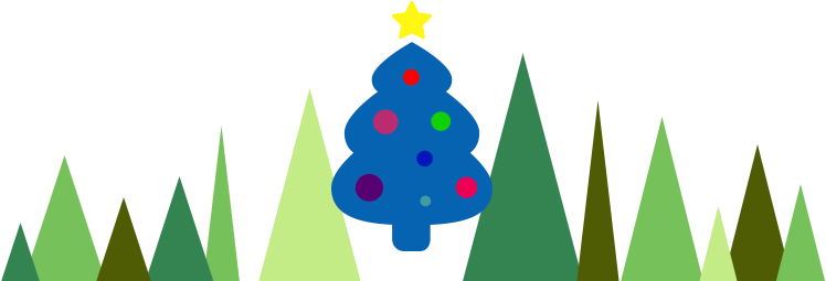 Christmas Banner - Christmas Tree (772x276), Png Download