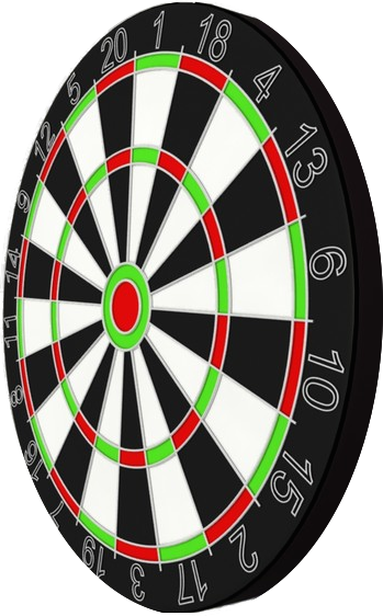 Get Ryu Ready By Hovering Your Mouse Over Him - Dart Board 3d (349x562), Png Download