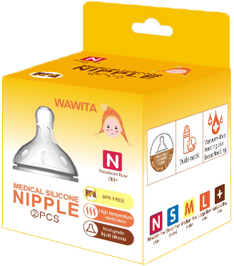 Medical Silicone Nipples For Glass Baby Bottle - Baby Bottle (500x500), Png Download