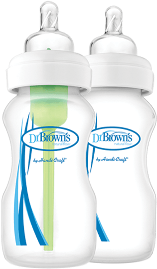 Transparent Nipple Bottle Jpg Transparent Download - Μπιμπερο Dr Brown's Γυαλινο Με Στενο Λαιμο 270ml (600x600), Png Download