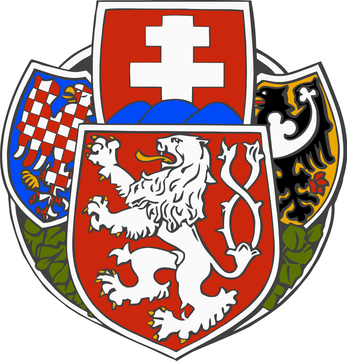 Czechoslovak Army Coat Of Arms (1200x1250), Png Download