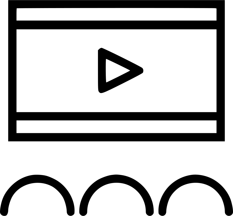 Movie Video Cinema Play Media Entertainment Comments - Circle (980x910), Png Download