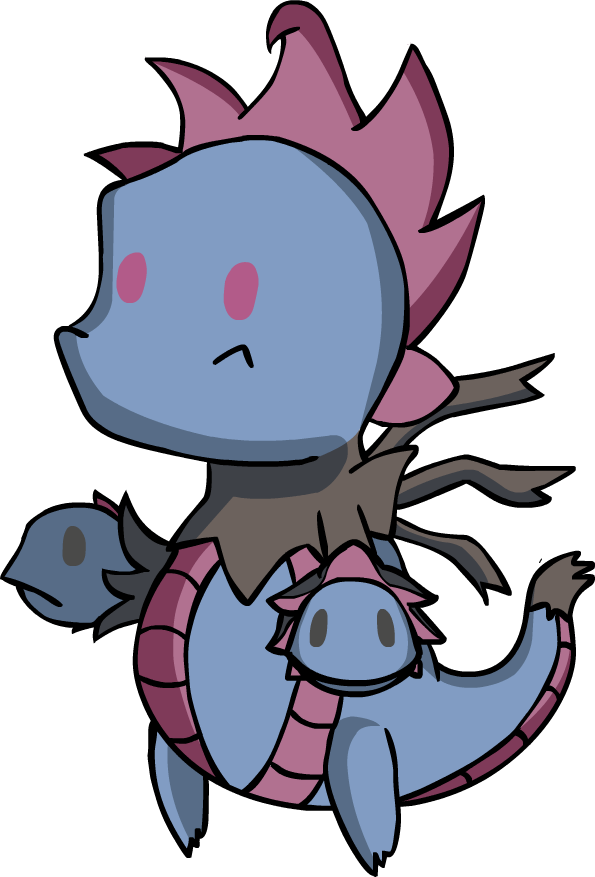 Haunter Drawing Chibi Pink - Hydreigon Baby (595x877), Png Download