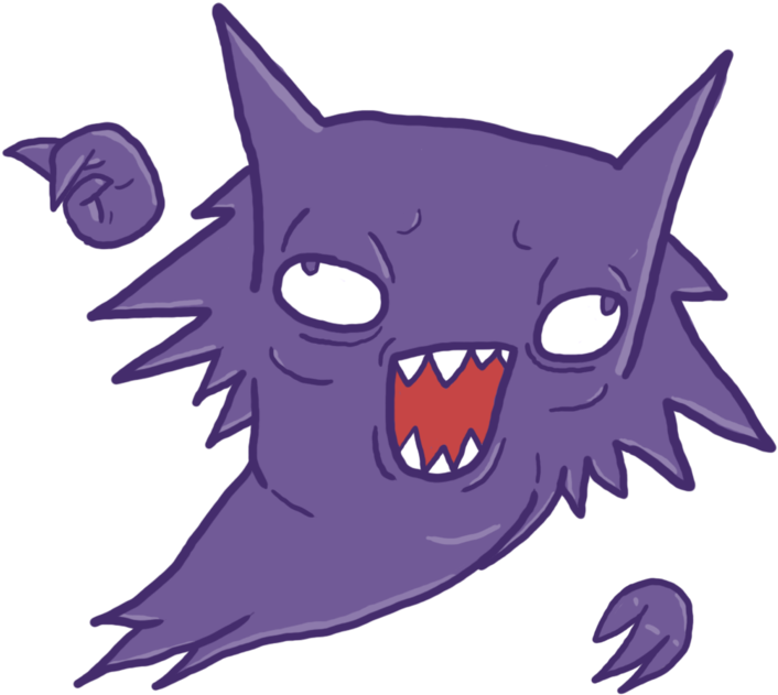 Gastly Pokemon (900x720), Png Download
