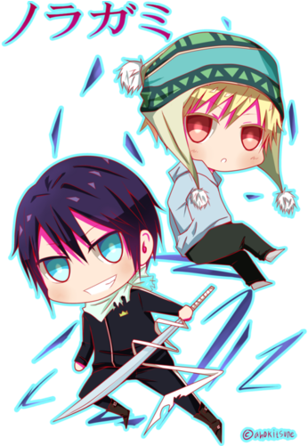 Noragami Fond D'écran Containing Animé Entitled Yato - Noragami Yato And Yukine Chibi (354x500), Png Download