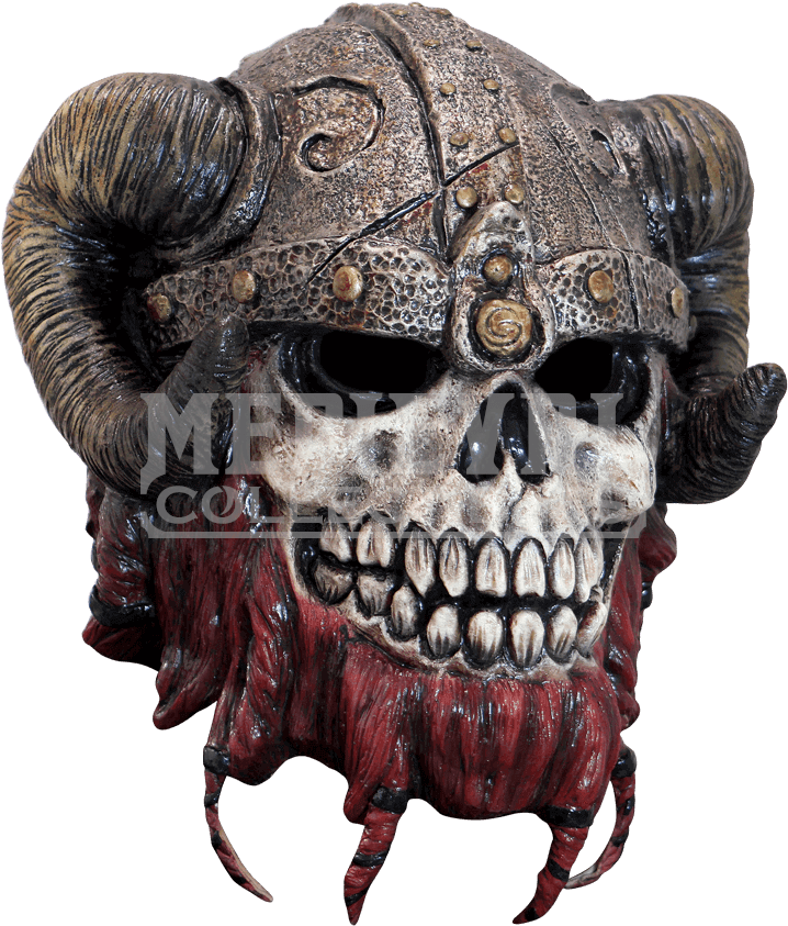 Red Beard Skeleton Mask - Adults Red Beard Skeleton Latex Mask (850x850), Png Download
