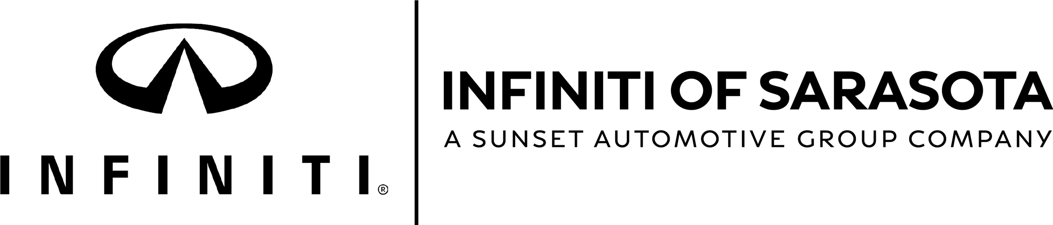 Infiniti Dealership Logo (3672x760), Png Download