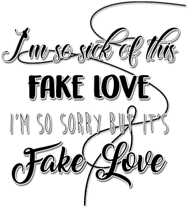 Png, Bts, And Fakelove Image - Fake Love (750x750), Png Download