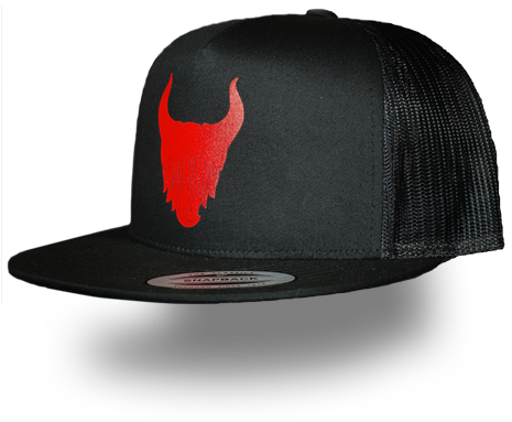 Image Of Red Devil Cargo Mesh Trucker Hat - Trucker Hat (465x600), Png Download