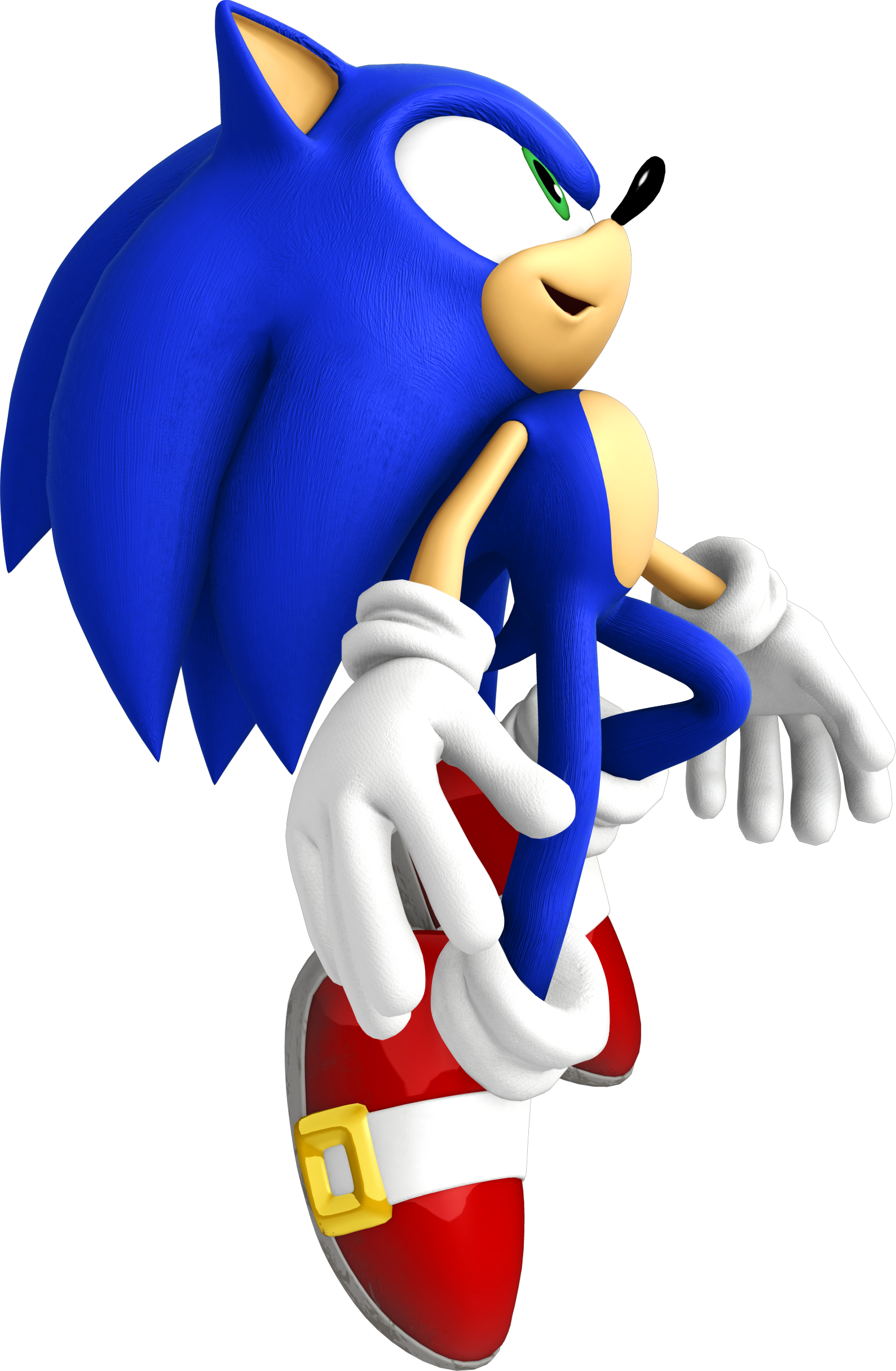 Sonic The Hedgehog 4 Episode1 Hd - Sonic The Hedgehog Jumping (1589x2430), Png Download