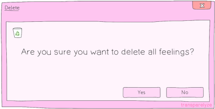 Alien, Emoji, Funny, Love, Overlays, Tumblr, Unicorn, - You Sure You Want To Delete All Feelings (500x281), Png Download