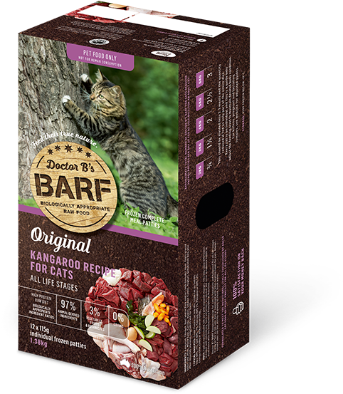Kangaroo Recipe 12 Pack - Dr Barf Cat Food (796x594), Png Download