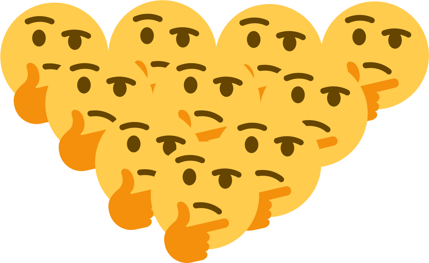 Dannythink Discord Emoji - Discord Thinking (1817x1126), Png Download