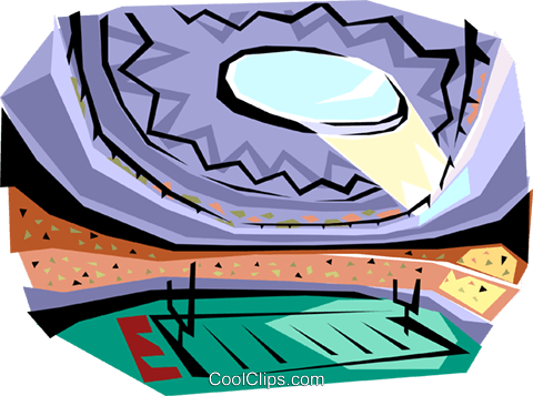 Football Stadium Royalty Free Vector Clip Art Illustration - Football Stadium Clipart (480x357), Png Download
