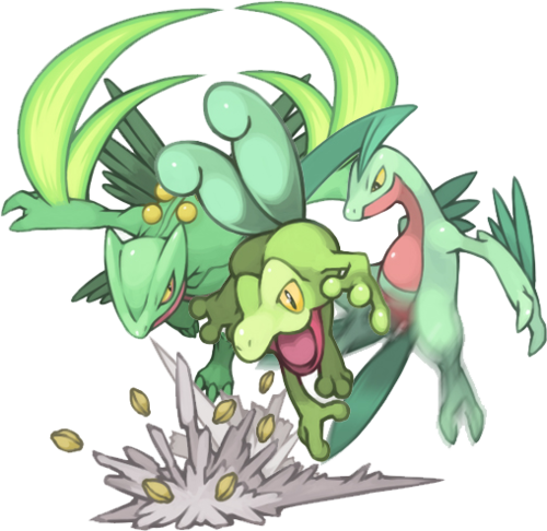 View Samegoogleiqdbsaucenao Beststarter , - Treecko Grovyle Sceptile (500x486), Png Download