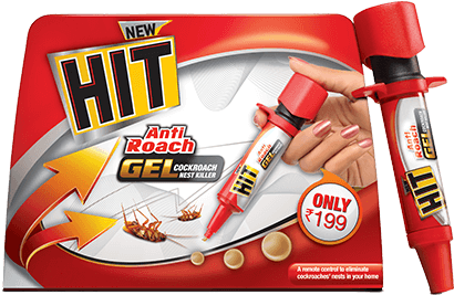 Hit Anti Roach Gel - Hit Gel For Cockroach (507x310), Png Download