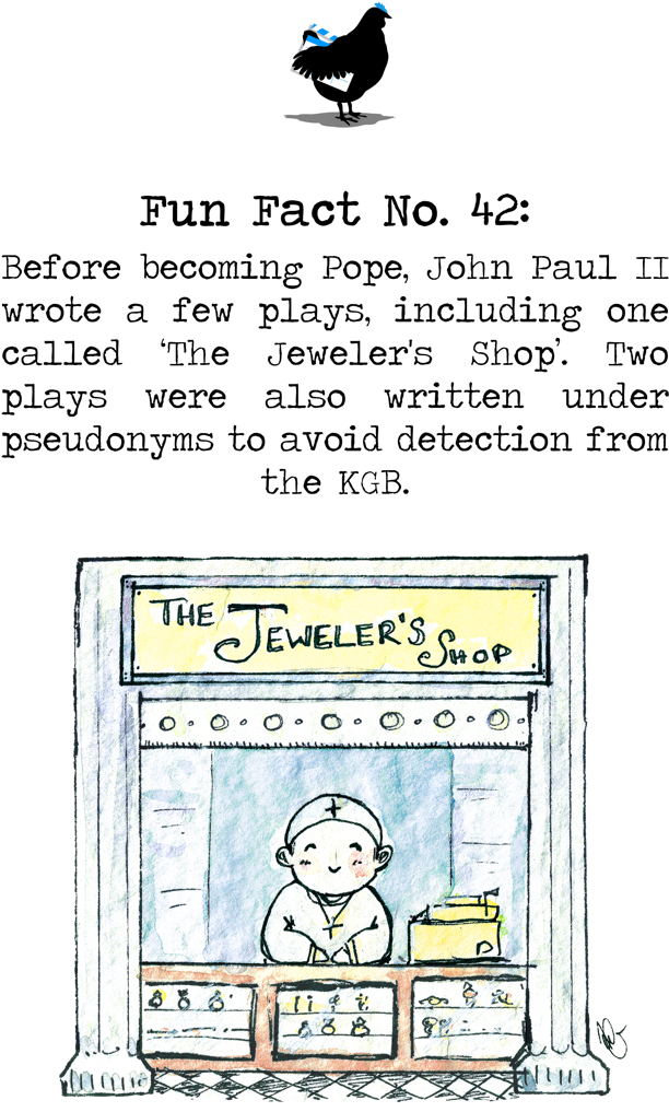 Pope John Paul Ii Creative Chicken Media - Pope John Paul Ii (848x1200), Png Download