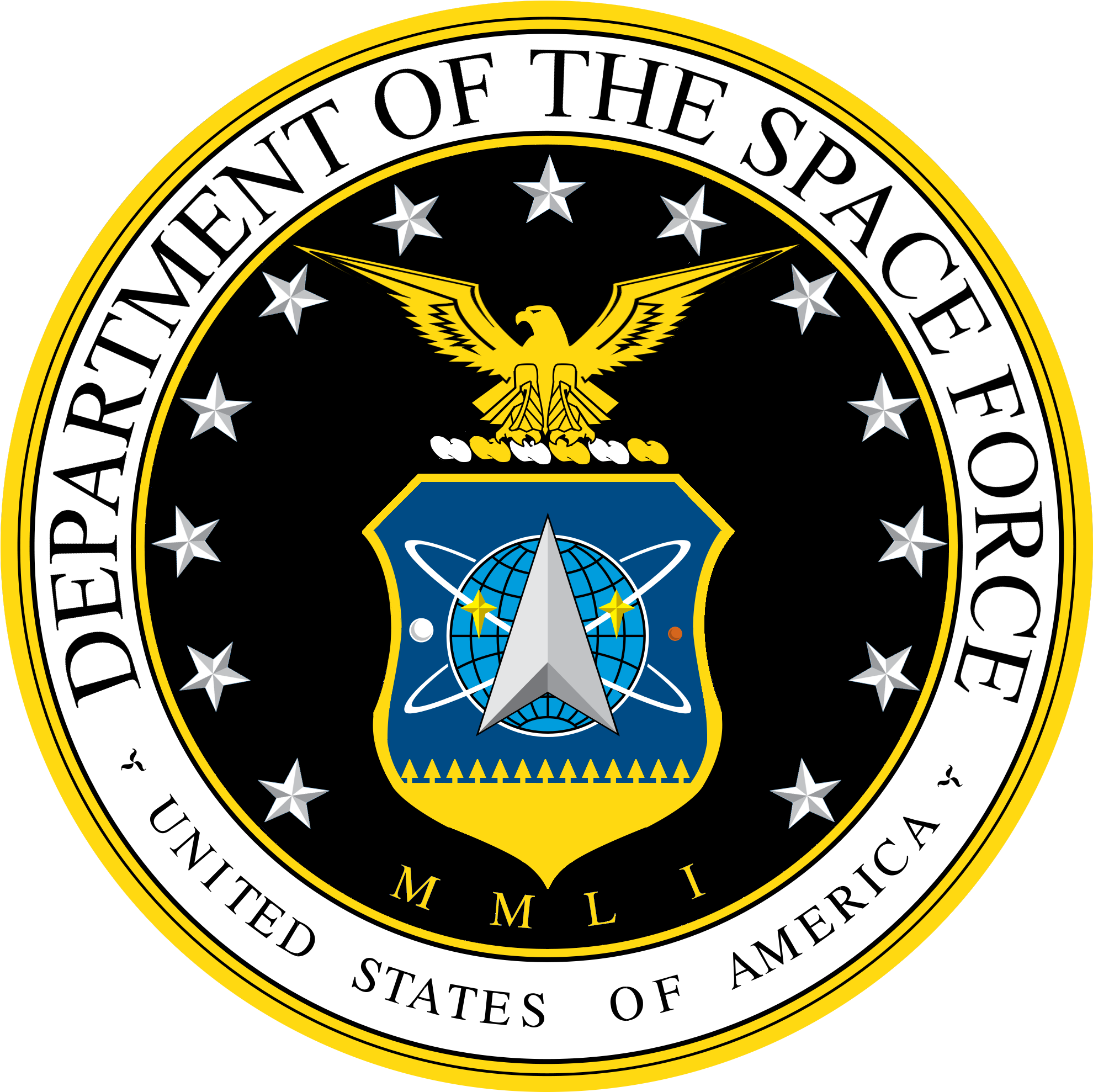 Us Space Force - Us Space Force Logo (2000x2000), Png Download