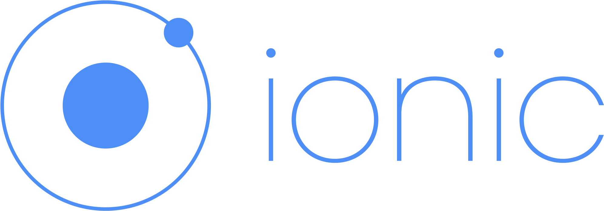 Ionic - Ionic Framework Logo (2000x695), Png Download