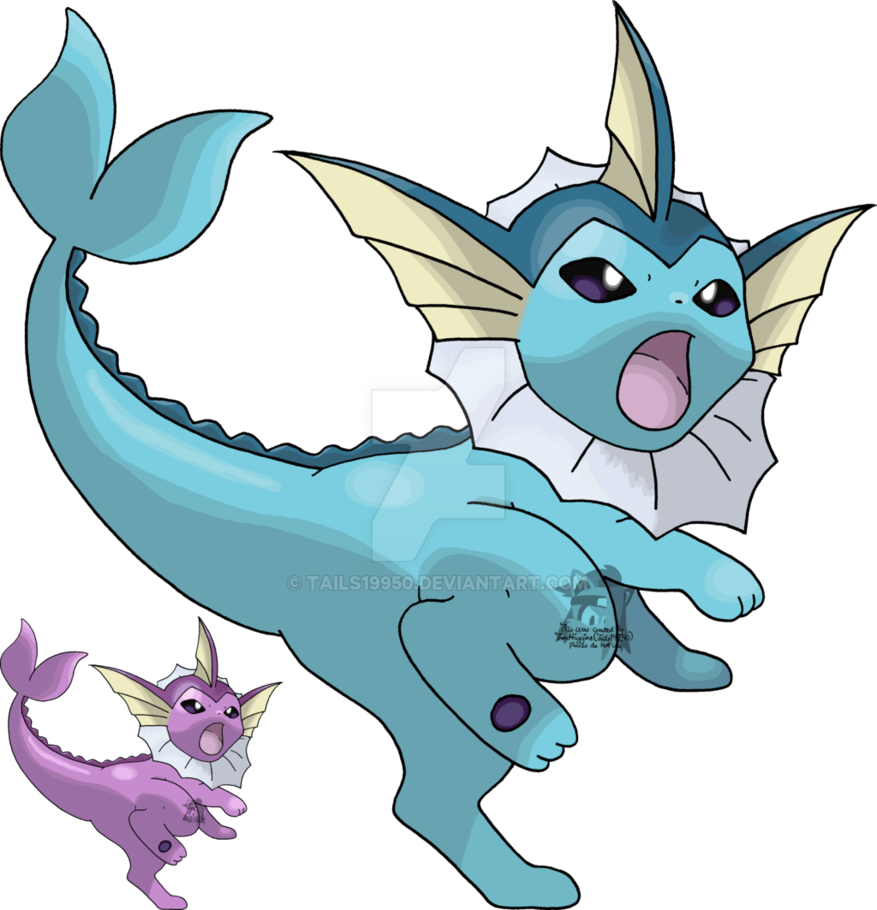 Svg Royalty Free Library By Tails On Deviantart - Vaporeon Transparent (877x910), Png Download
