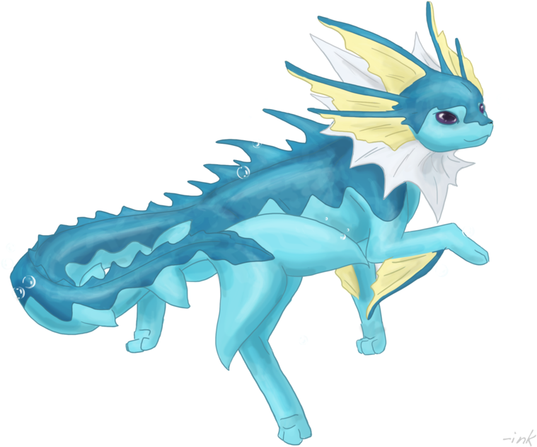 Image Royalty Free Download By Inkzer On Deviantart - Pokemon Vaporeon Mega Evolution (800x654), Png Download